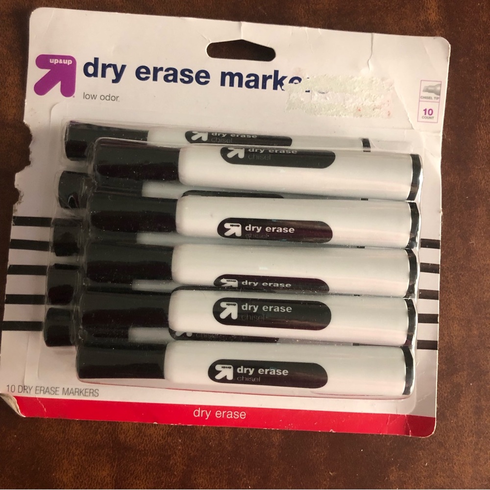 NWT black up and up dry erase markers brand new
